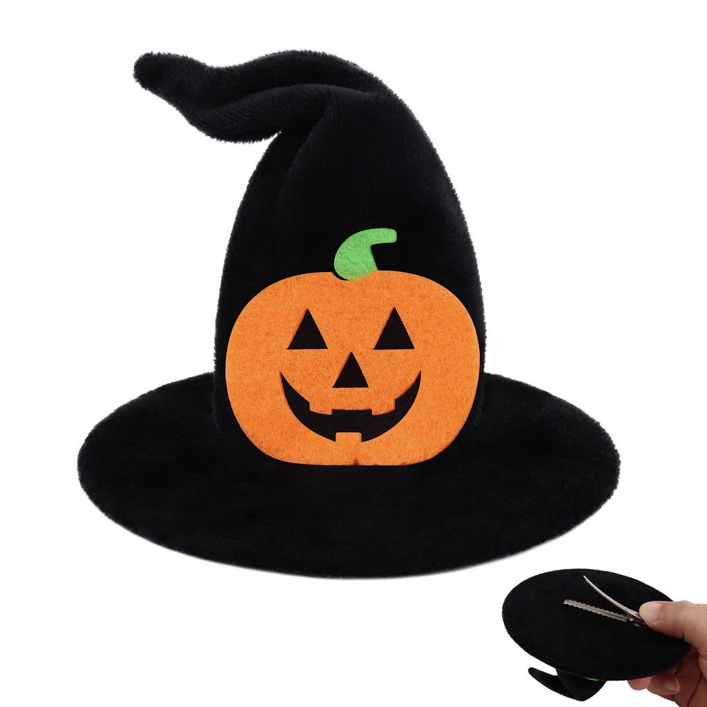 Halloween Headdress Witch Hat Hairpin Ghost Party Cos Pumpkin Headdress Fun Funny Hair Accessories