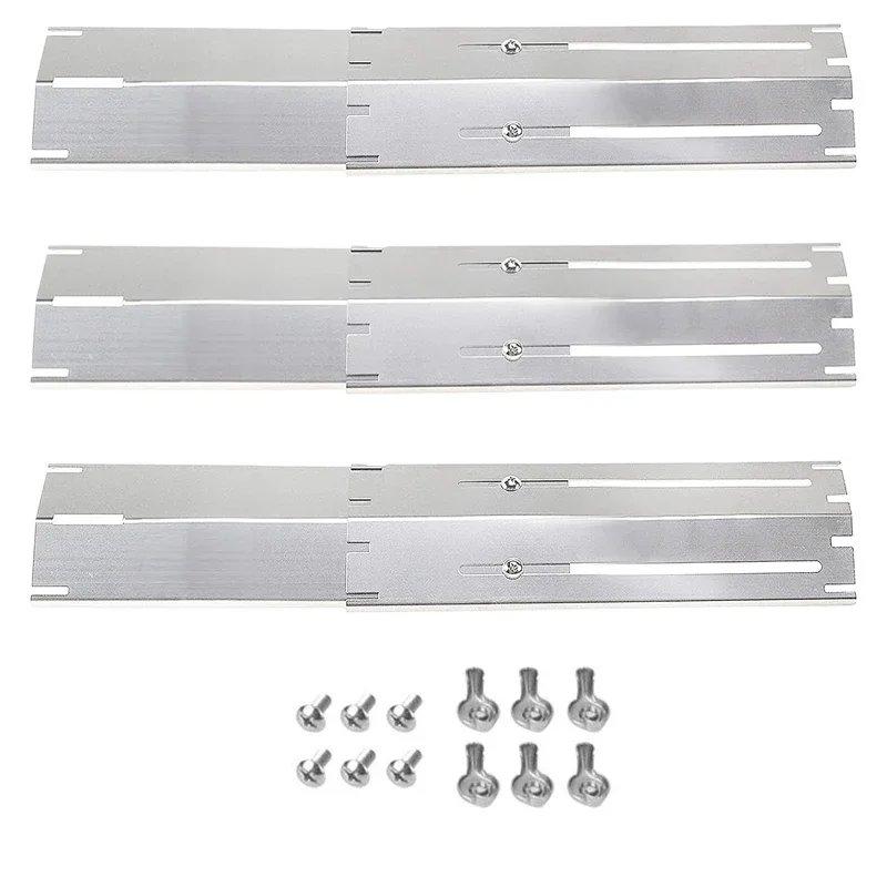Universal Adjustable Tent Shield Stainless Steel Heat Plate Grill Burner Cover Heat Tent Grill Repair Kits for Gas Grill