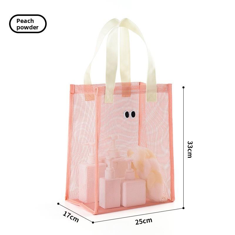 Travel Tote Bag With Breathable Mesh Fabric For Beach And Pool Use