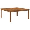 Table Basse Naturelle 98 x 100,5 x 45 cm Bois d'Acacia Massif