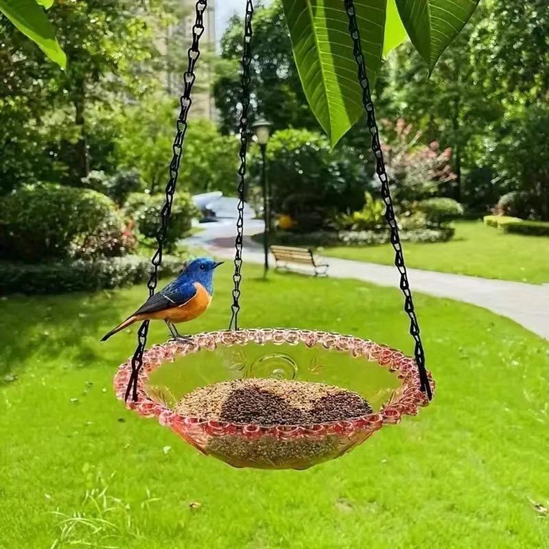Hanging Bird Feeder and Bath for Garden or Balcony