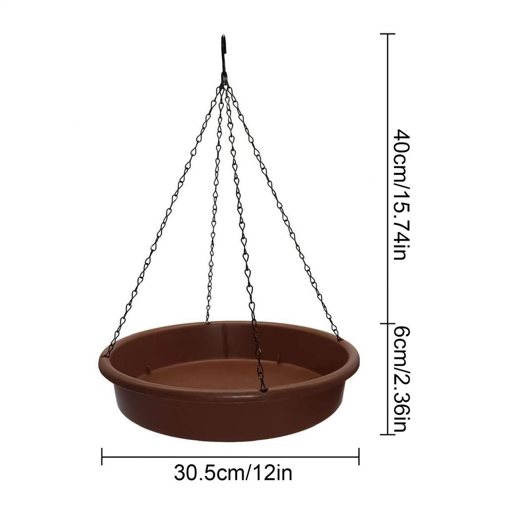 Bird Baths Hanging Bird Feeder Outdoor Bath Tray Bird Water Drinker Outdoor Feeder Garden Yard Decoration Bird Feeder Supplies