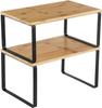 Set of Two Black Kitchen Shelves