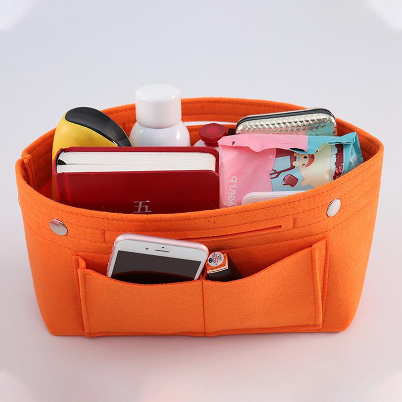 Women's Large Capacity Felt Makeup Bag – Multifunctional High-End Cosmetics Storage Pouch