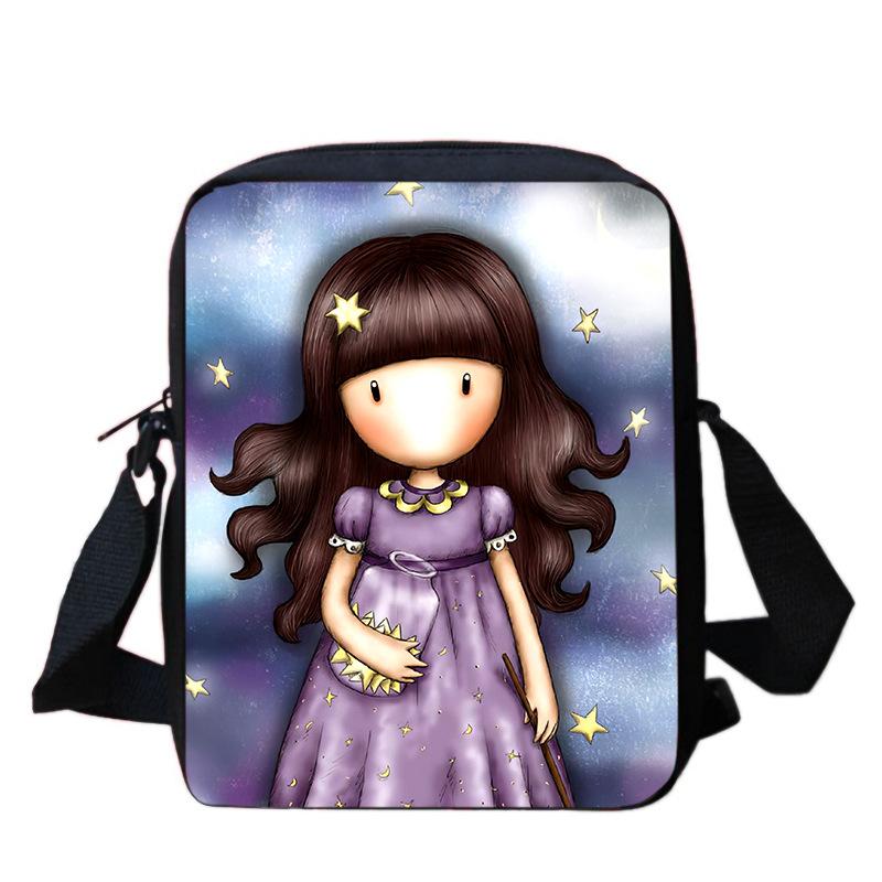 Gorjuss santoro peripheral animation backpack men and women pencil bag meal bag satchel