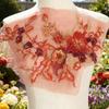 Embroidered Sequins Flower Applique Patches for Clothing Bags Handcraft Decoration Polyester Materials