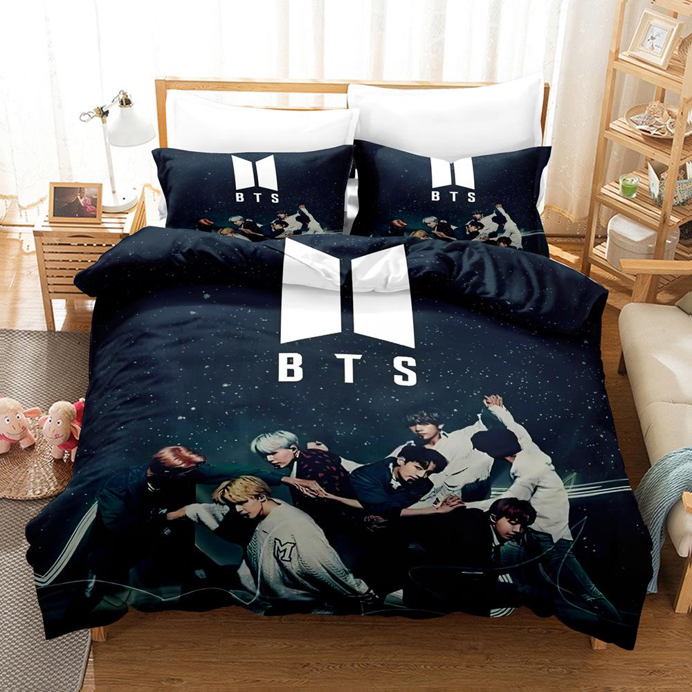 3Dbts Youth Group Three-Piece Quilt Cover Four-Piece Bedding Home Textile