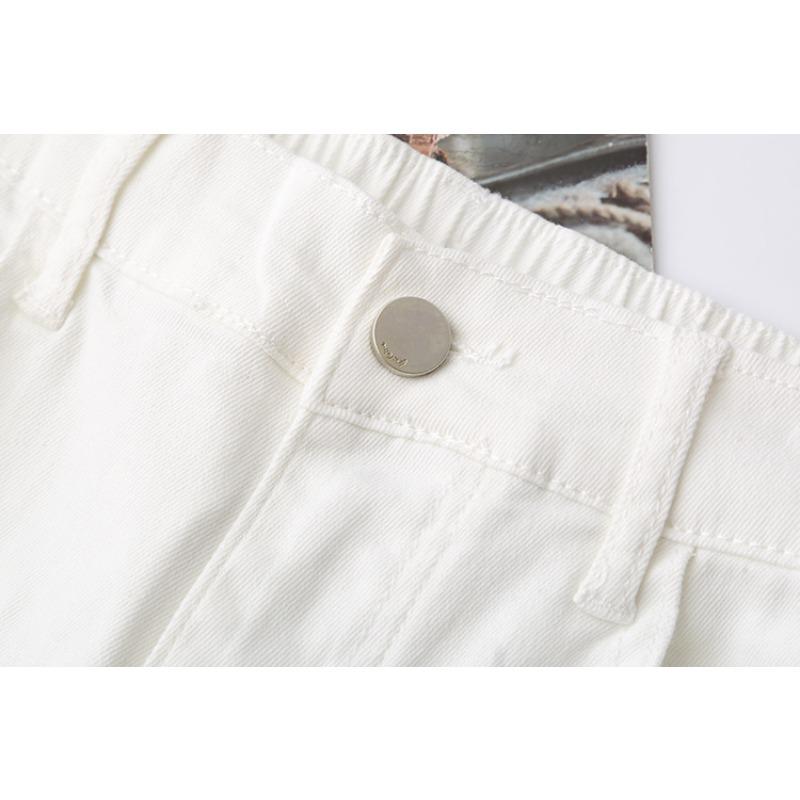 Plus Size Jeans Shorts Pants Women Oversize Loose Casual Cotton Denim Elastic Casual Pants Fashion Hole