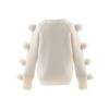 Girls Clothing Spring Autumn Baby Round Neck Sweater Children Fashion Cute Long Sleeved Fur Ball Knitting Shirt Solid Color Tops