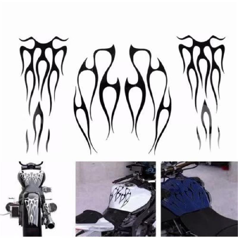 

Motorcycle Gas Tank Flame Decals, Waterproof Fender Vinyl Stickers - Universal Fit