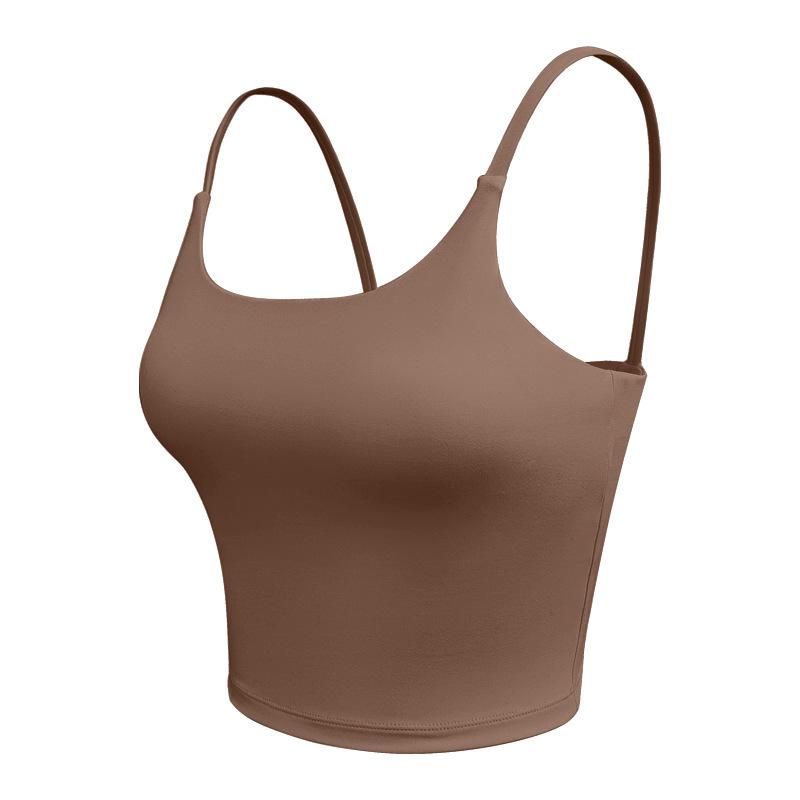 Lulu Nude Women's Shock-Absorbing Summer Yoga Fitness One-Piece Tank Top