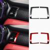 2pcs Carbon Fiber Dashboard Center Air Vent Cover For BMW Mini Cooper F55 F56