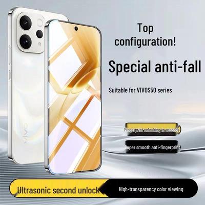 Vivo S50/S50 Pro Tempered Glass: Instant Unlock, HD Full Screen, Privacy Protection, Blue Light Filter