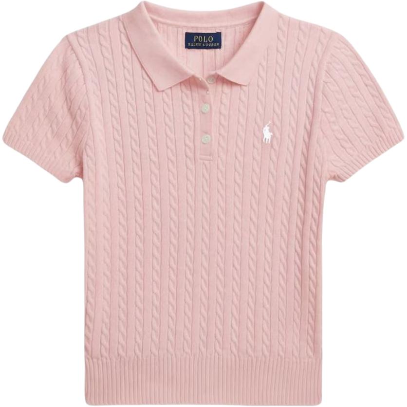 

Polo Ralph Lauren Вязаный джемпер с коротким рукавом и воротником-поло Классическая версия Детские топы 313968320-500 XL