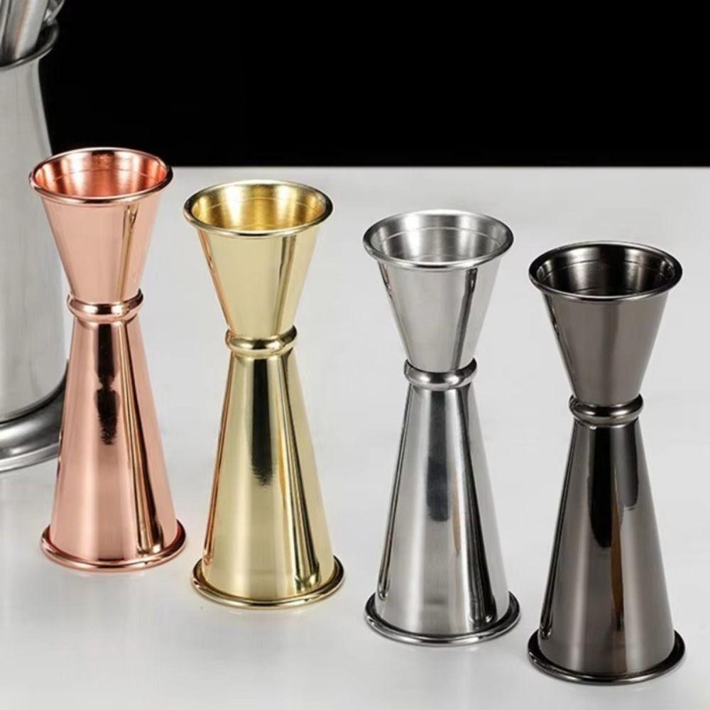 1oz / 2oz Double Cocktail Jigger Stainless Steel Cocktail Measuring Cup  Bartending Tools