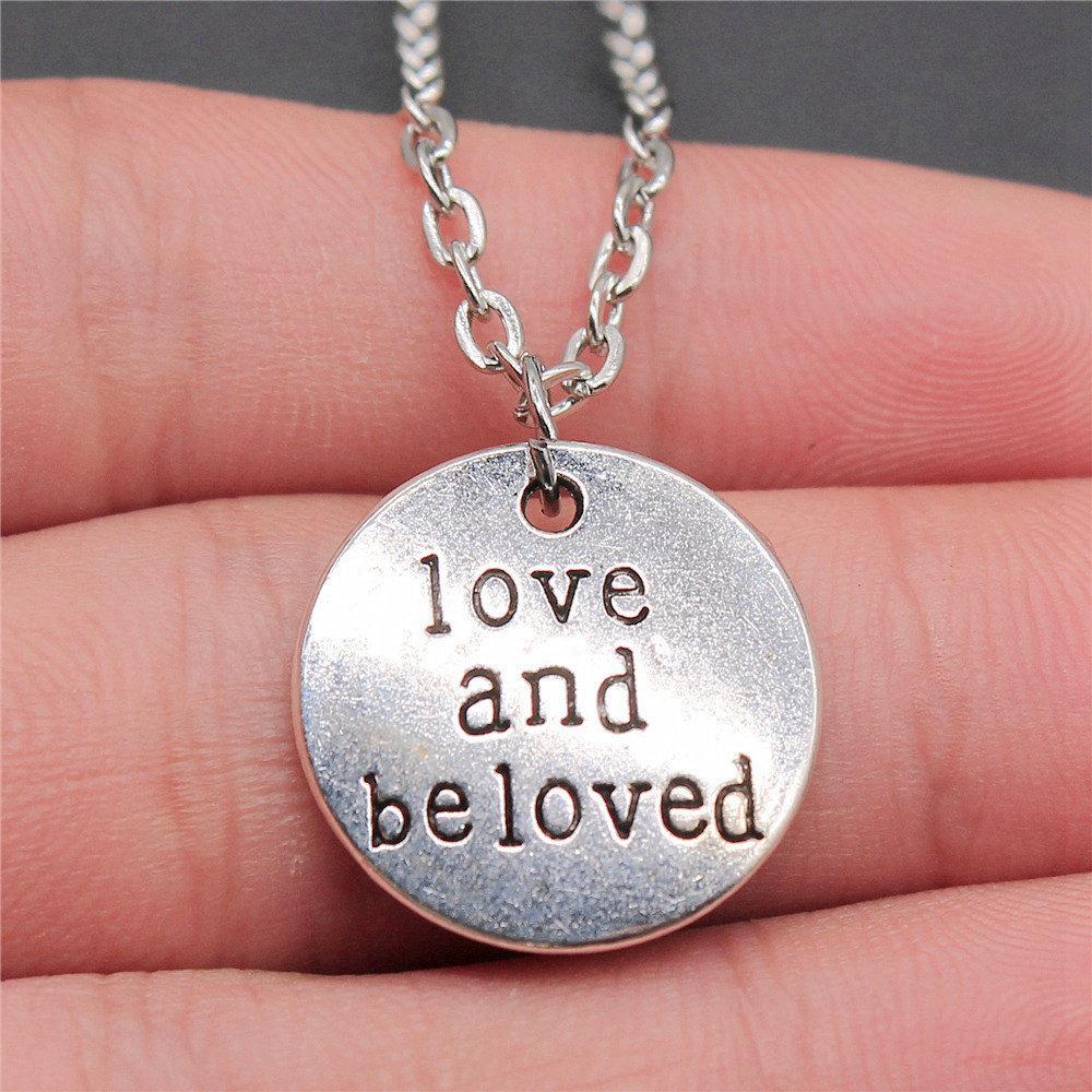 Necklace On The Neck 43cm Chain Round Tags Friendship Vintage Jewelry Supplies QN063