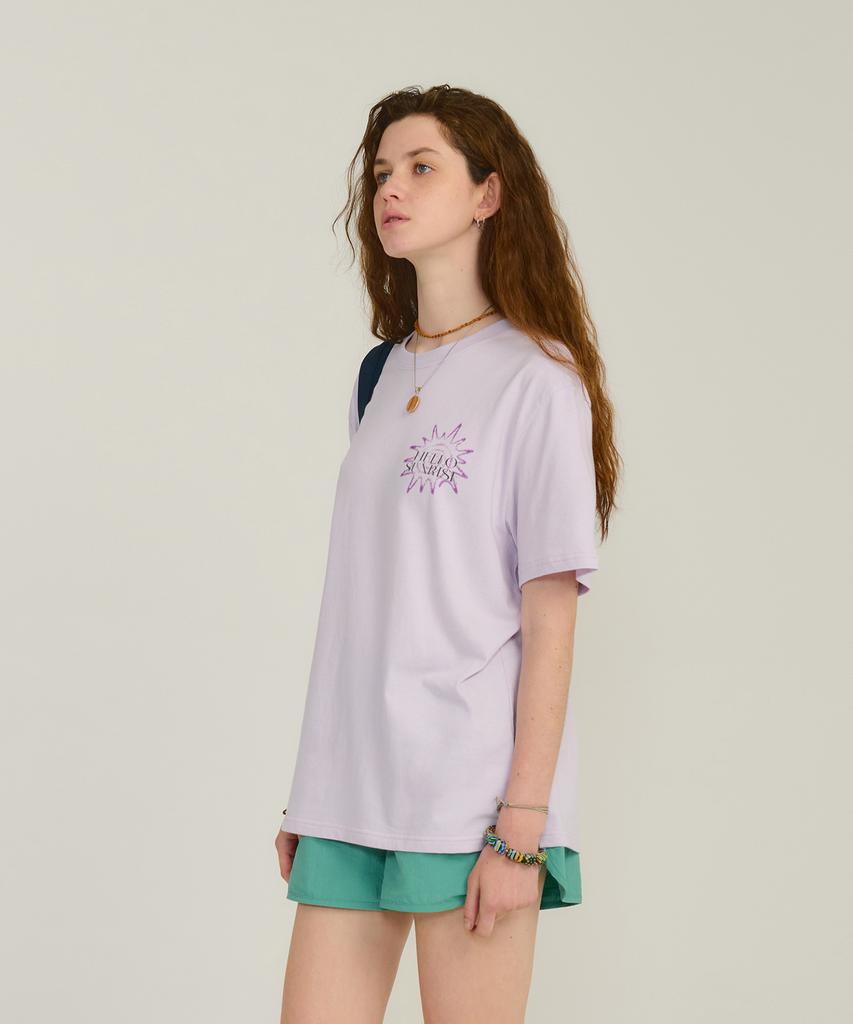 HELLO SUNRISE Hs Sunburst Icon Tee _Light Purple