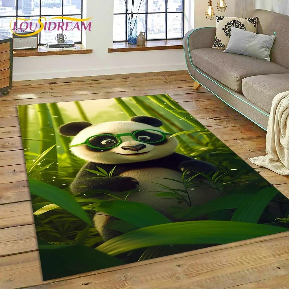 Cartoon-süßer Panda-Traumtier-3D-Teppich für Schlafzimmer, Wohnzimmer, Heimsofa-Dekoration, Kinderspiel, große Dekor-Bodenmatte