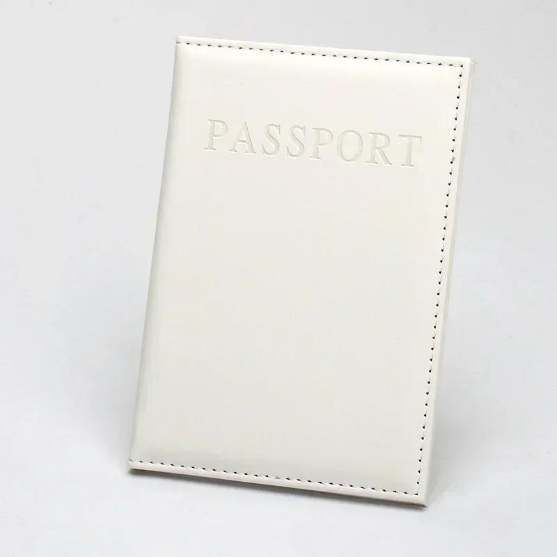 

1PC Fashion PU Women Passport Holder Couple Models Girls Travel Passport Cover Unisex Card Case Man Card Holder Wallet