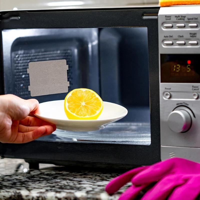 Set of 6 Premium Mica Insulation Plates Cuttable Muscovite Sheet Suitable for Microwave Ovens with 800℃ Heat Resistance