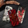 Japan Oni Samurai Yokai Mask Dragon Art Black Cover For Apple iPhone 15 13 14 12 11 Pro Max Mini XS 6 7 8 Plus Cases Soft Fundas