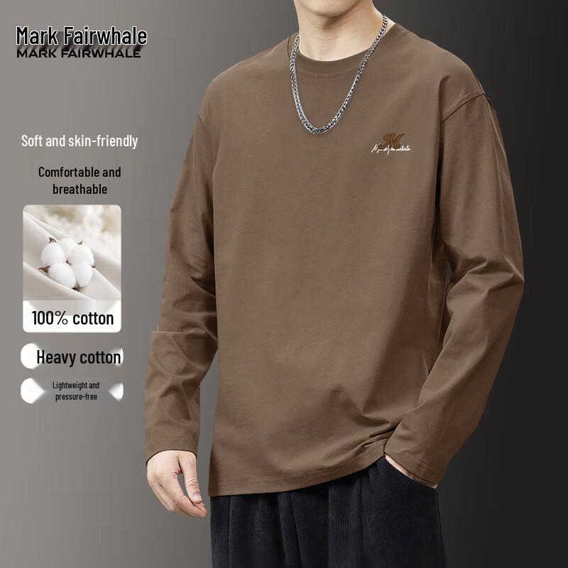 

Mark Fairwhale Men s Heavyweight Cotton Long-Sleeve T-Shirt L