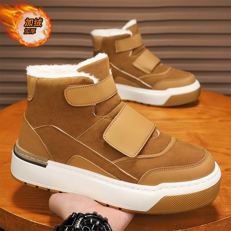 

Зимние ботинки для мужчин Добавить хлопок Мужские кроссовки Обувь для мужчин Снежные ботильоны Износостойкие Нескользящие Износостойкие Повседневные 44 хаки