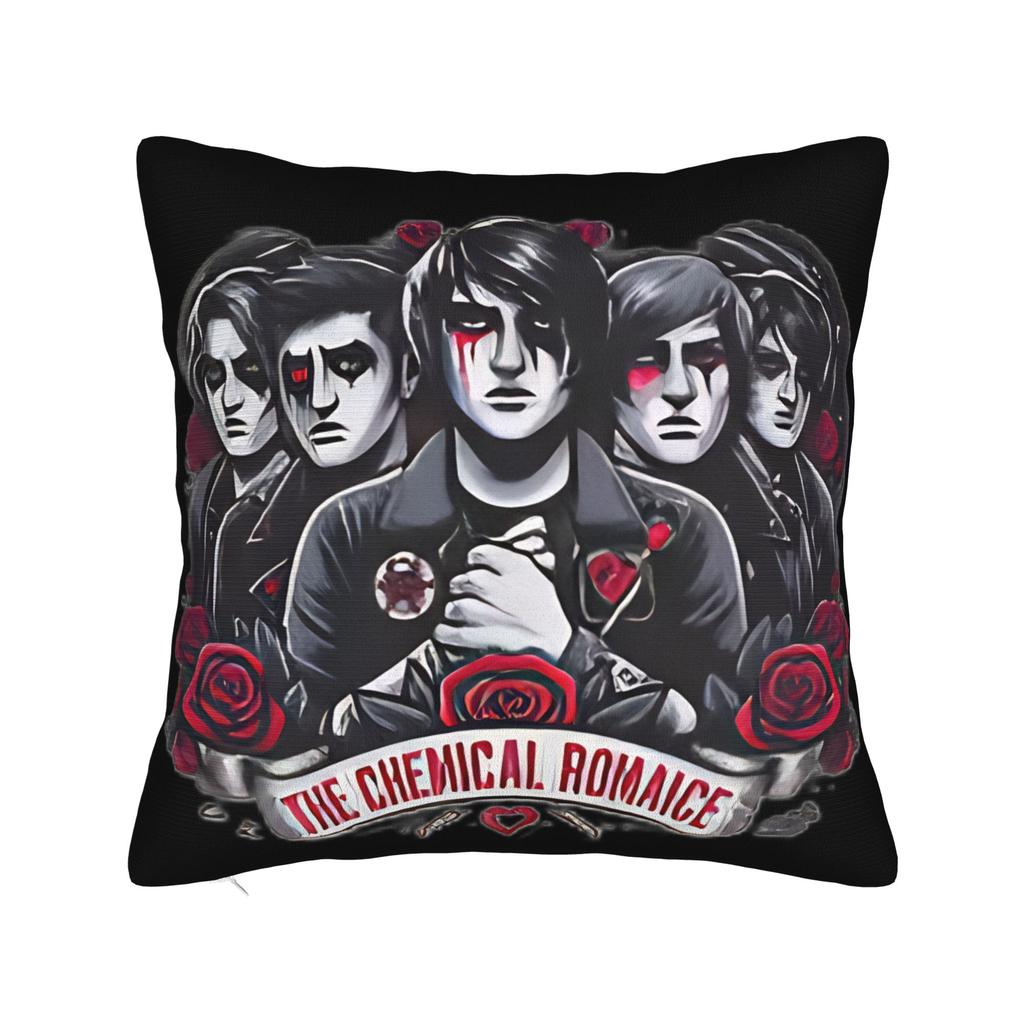 My C-Chemical R-Romance Pillow Cover  Soft Cushion Cover Cute Funny Pillow Case For Sofa Home Decoration