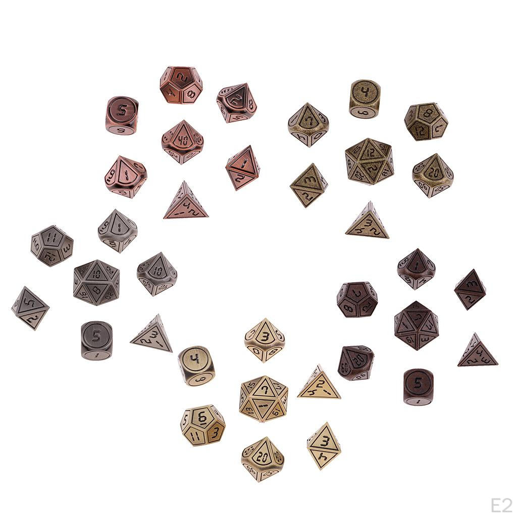 7-teiliges polyedrisches Set für DND RPG Spiele