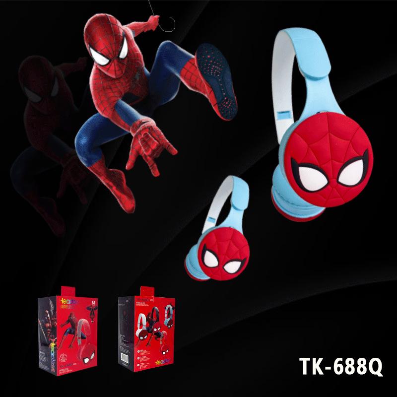 Spider-Man Kids' Foldable Bluetooth Headphones with Stereo Sound