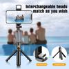 Selfie Stick Wireless Tripod Stand with Light Bluetooth Remote Extendable Tripod for iPhone Mobile Phone Live Streaming