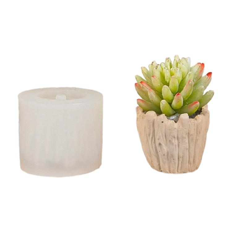 3D Silicone Mold Succulent Flower Pots Ashtray Candle Holder Mold Succulent Plant