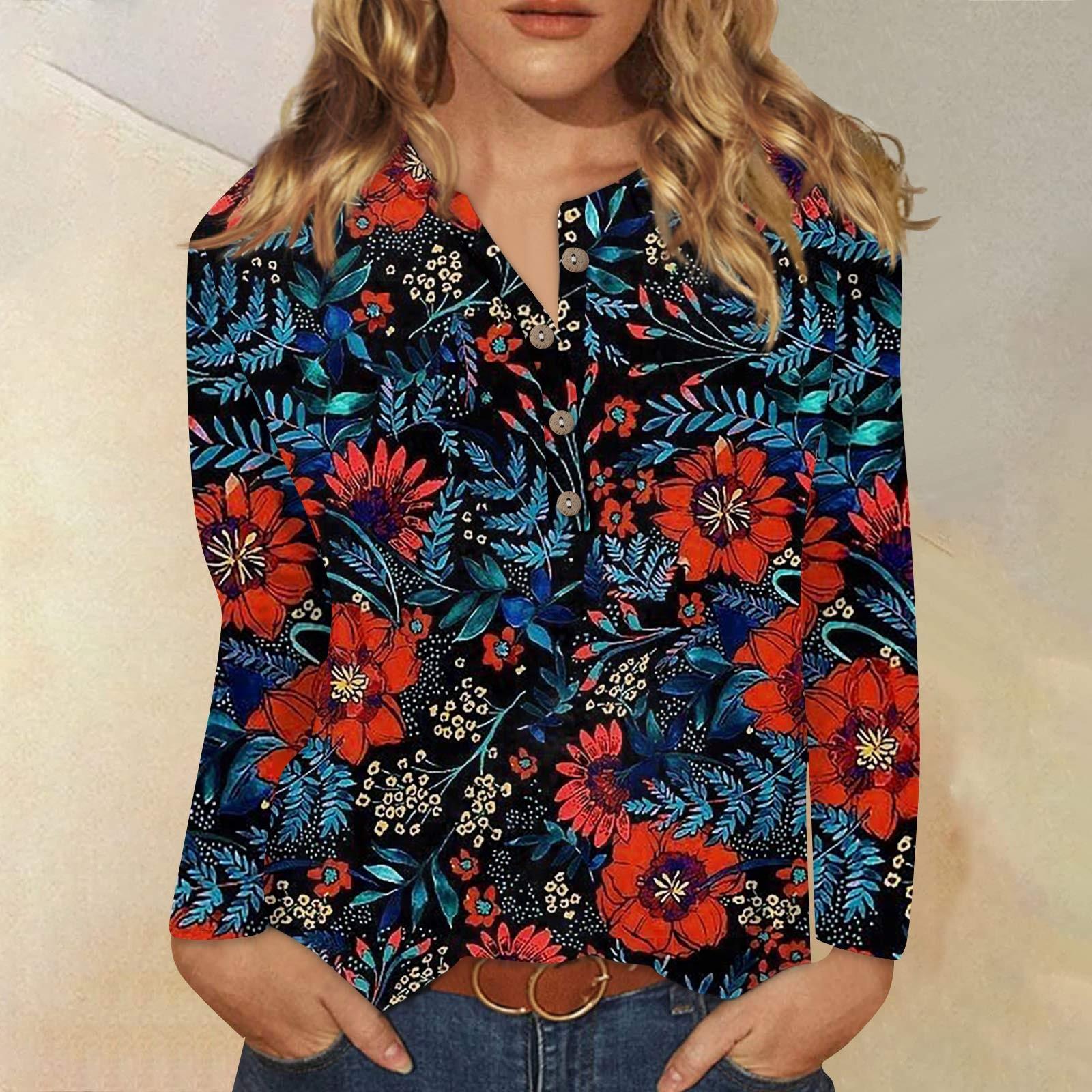 

Женский модный повседневный топ с длинными рукавами и пуговицами с круглым вырезом и круглым вырезом XXXXXL красный