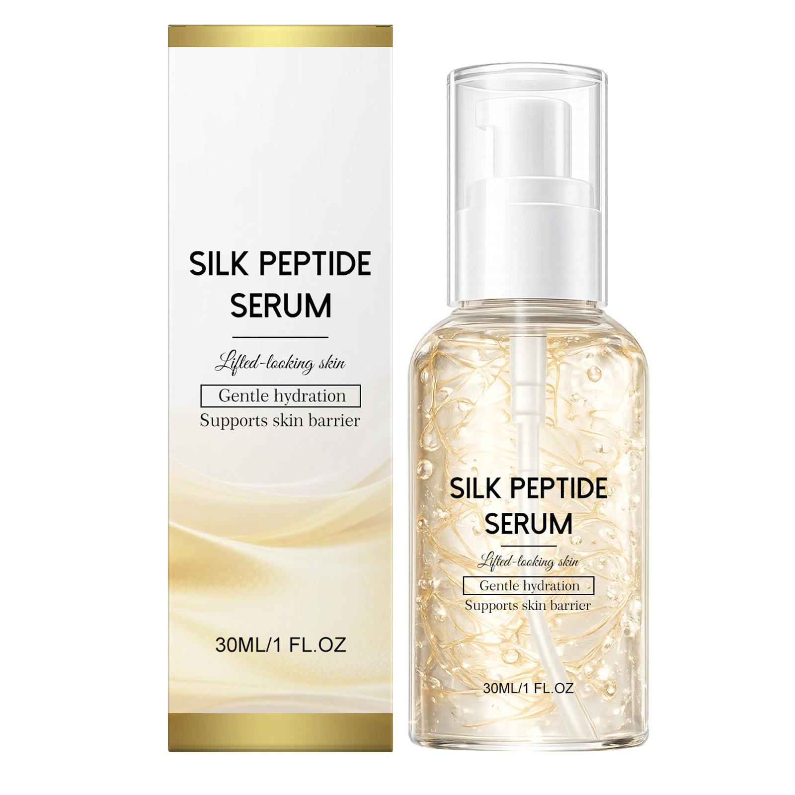 Silk Peptide Serum, Facial Moisturizing Serum, Provides Long Lasting Moisture Retention And Smooths The Skin, Suitable For Facial Skin.30ml белый