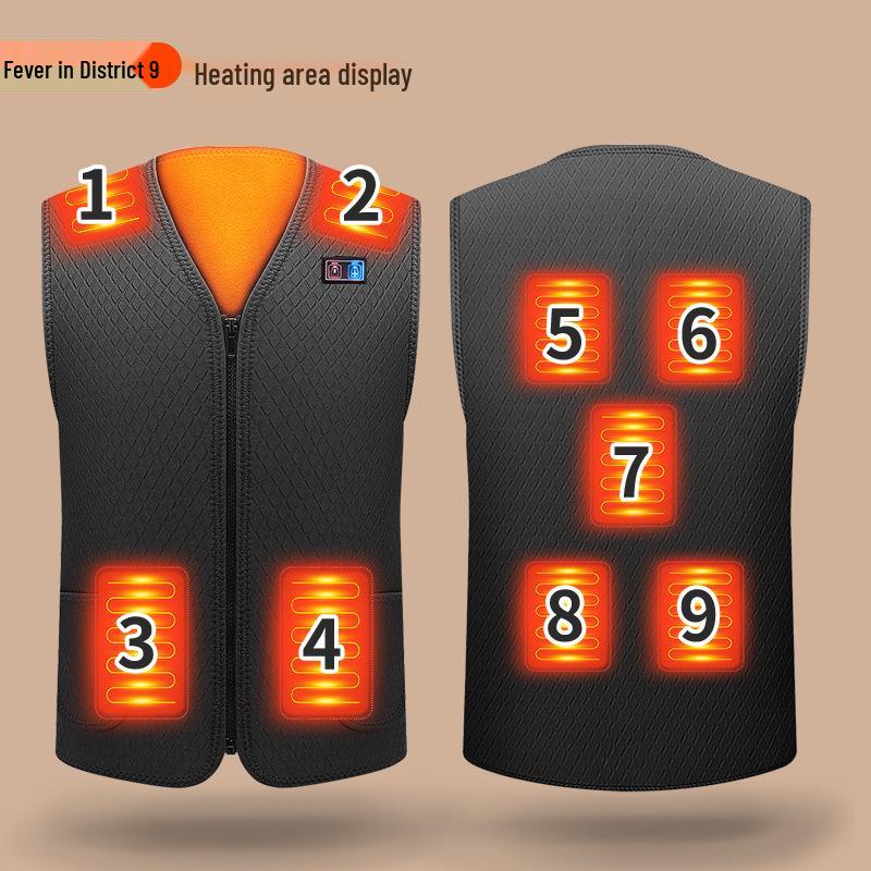 Gilet Riscaldato Elettrico USB per Uomo e Donna - Abbigliamento Caldo Intelligente a Temperatura Costante
