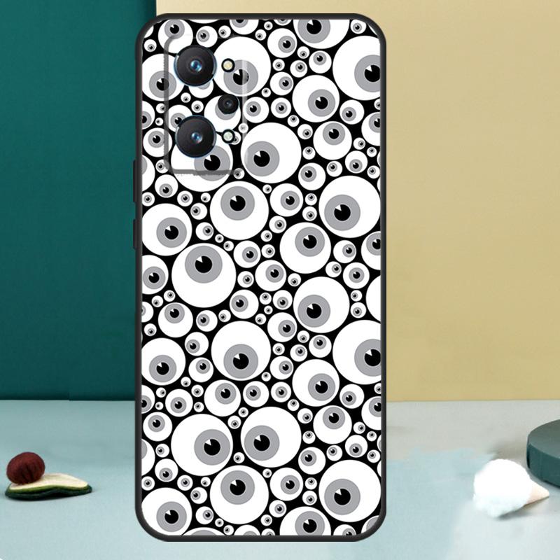 Crazy Eyeball Pattern For Realme GT 6T 5 6 GT 7 Pro C67 C75 C61 C55 C53 C51 C21Y C25S 10 11 12 13 14 Pro Plus Case