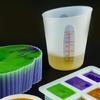 2Pcs Set Measuring Cups with Graduated Scale 250/500ml Laboratory Capacity Cups