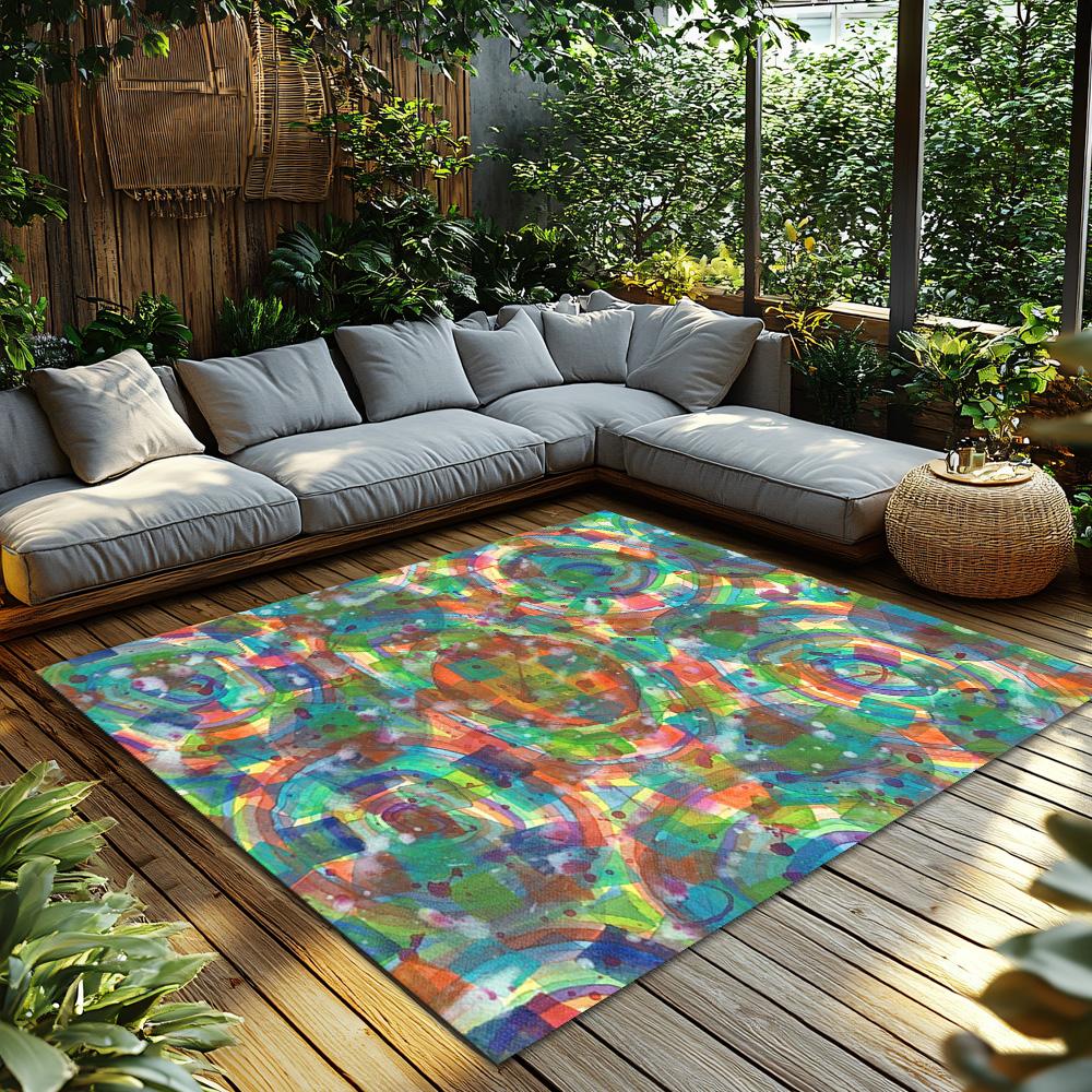 Stylish Abstract Area Rug Modern Non Slip Floor Mat Living Room Decor Home Carpet Runner Indoor Outdoor Accent Rug