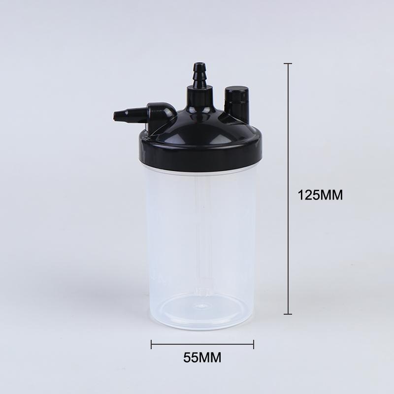 New Plastic Oxygen Bubbler Bottle Humidifier Water Humidification Bottle For Oxygen Regulator Concentrator Tool Accessories