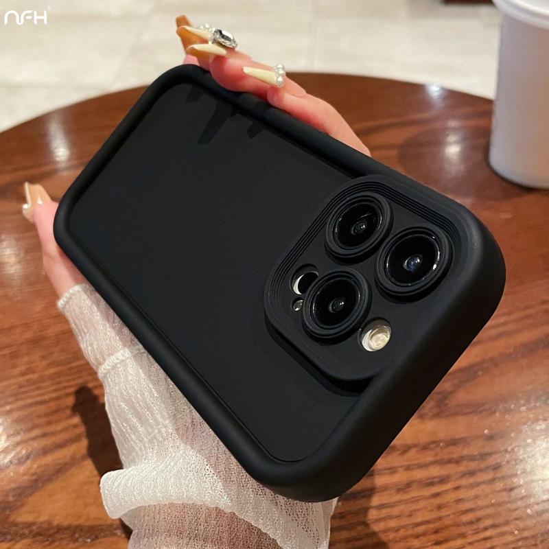 Pro iPhone 15 Pro Max Luxusní Candy Tekutý Silikonový Rám Pouzdro na Telefon Pro iPhone 11 12 13 14 15 16 Plus X XR Ochranný Kryt Objektivu