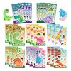 Reusable Dinosaur Sticker Bundle With 8 Designs For Crafting Educational Game And Journals