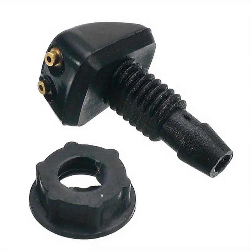 1/2/4Pcs Car Windshield Wiper Washer Spray Nozzle Fits Most Car Models Dual Holes Windshield Washer Nozzle Wiper Water Spray Jet