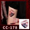 Nuovi Tatuaggi Impermeabili di Halloween Horror Cicatrice Faccia - Adesivi Trucco Opachi per Feste Festival