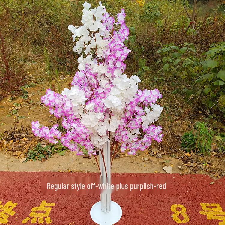 Cherry Blossom Wedding Aisle Runner and Flower Basket Stand