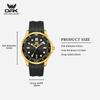 OPK Brand New Trendy Sport Daily Calendar Men's Watch with Night Light and Waterproof Quartz 6109
