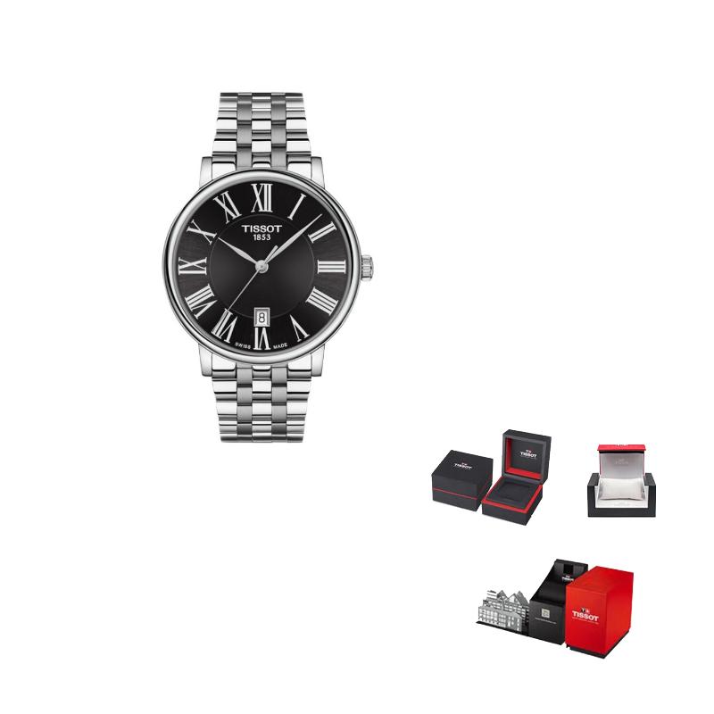 TISSOT Kason Zen I Collection Quartz Movement Men's Watches Watch 40mm Black Dial Stainless Steel Case T122.410.11.053.00