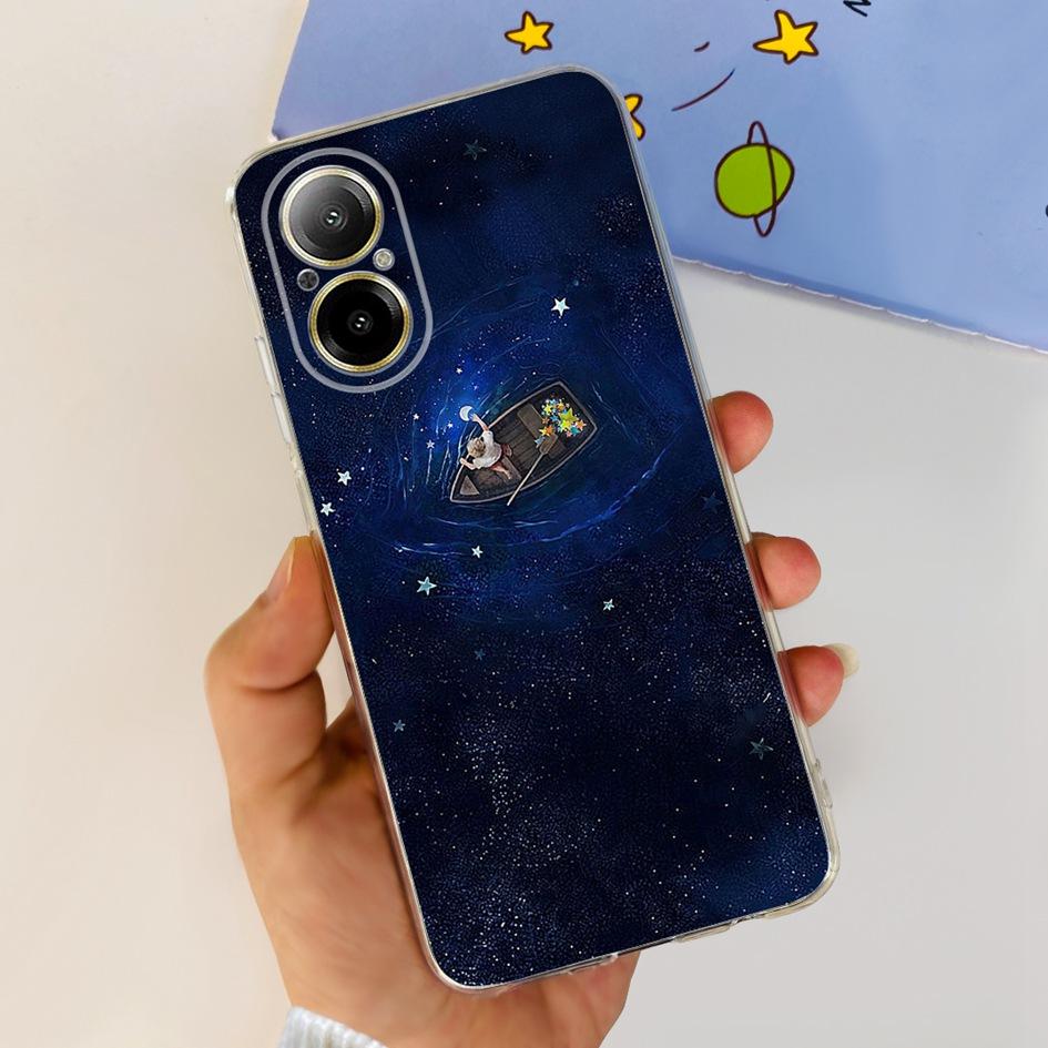 For OPPO Realme C67 4G Case Cute Cartoon Clear Soft Silicone Back Cover For Realme C67 4G RMX3890 C 67 RealmeC67 Shockproof Case