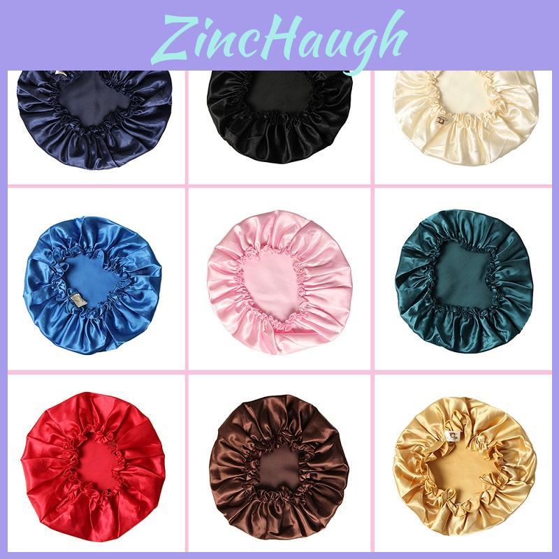 Luxurious Satin Sleep Night Cap For Curly Hair Beauty Salon Head Cover Bonnet Hat