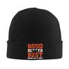 Good Better Best Never Let It Rest Motivation Bear Claws Beanie Hats  Bonnet Hats Adult Casual Kpop Knitted Hat Winter Warm Caps