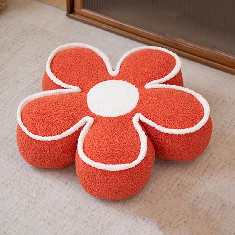 Plush Flower Cushion Pillow Soft And Comfortable Floor Cushion For Sofa Or Chair Adds Charm Touch To Any Home Decors